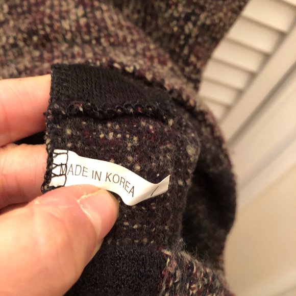 Winter tunic short-sleeve jersey, mixed material - Picture 5 of 6